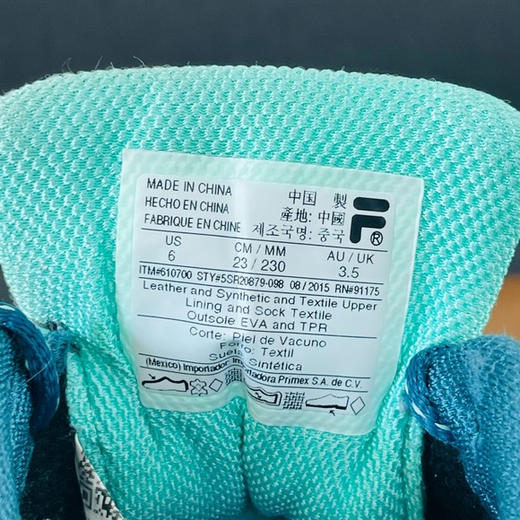 Fila Sneakers Women’s Size US 6 610700 5SR20879-098 08/2015 - Picture 2 of 16